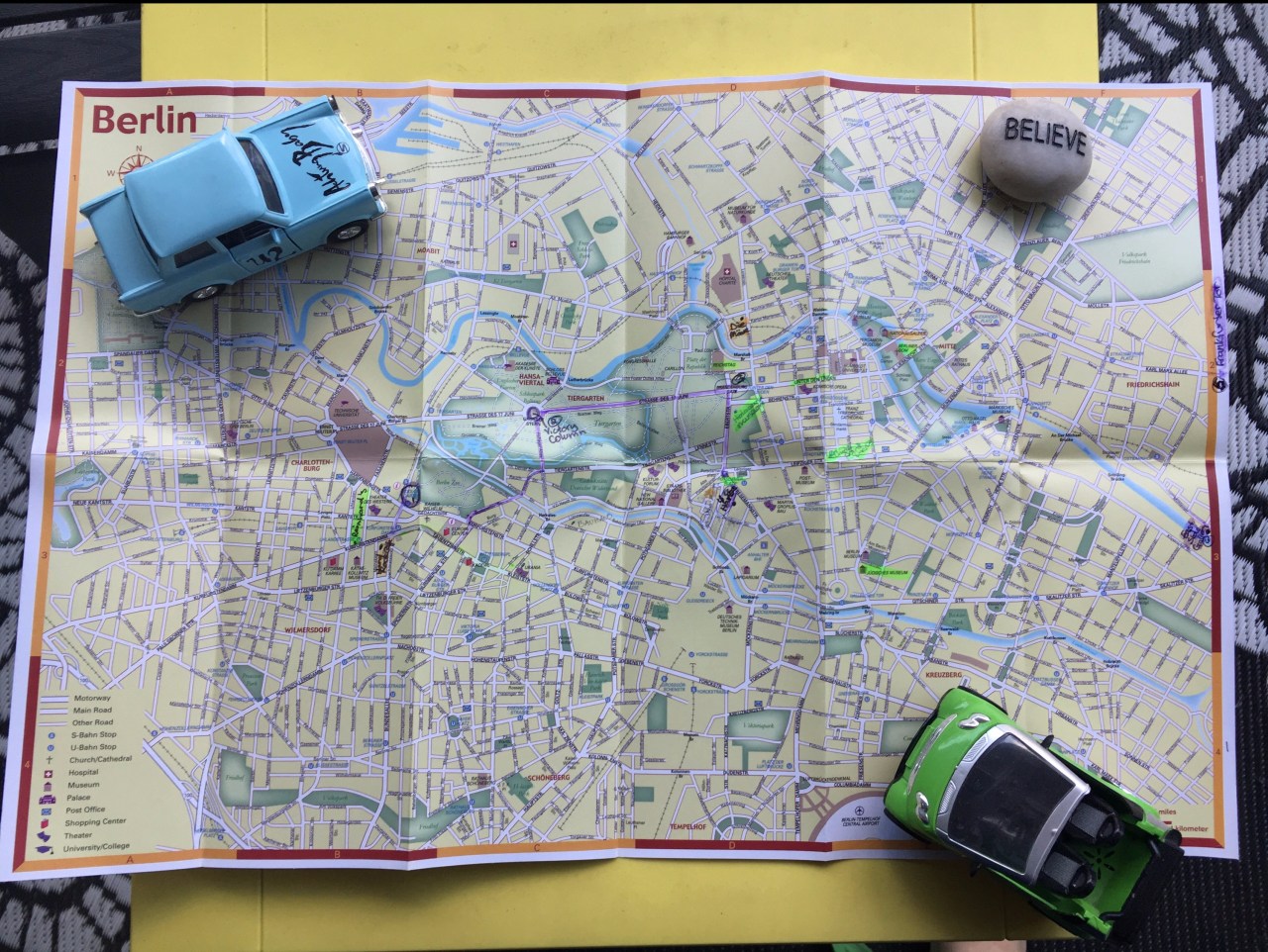 Berlin Map with U2 Sites and More