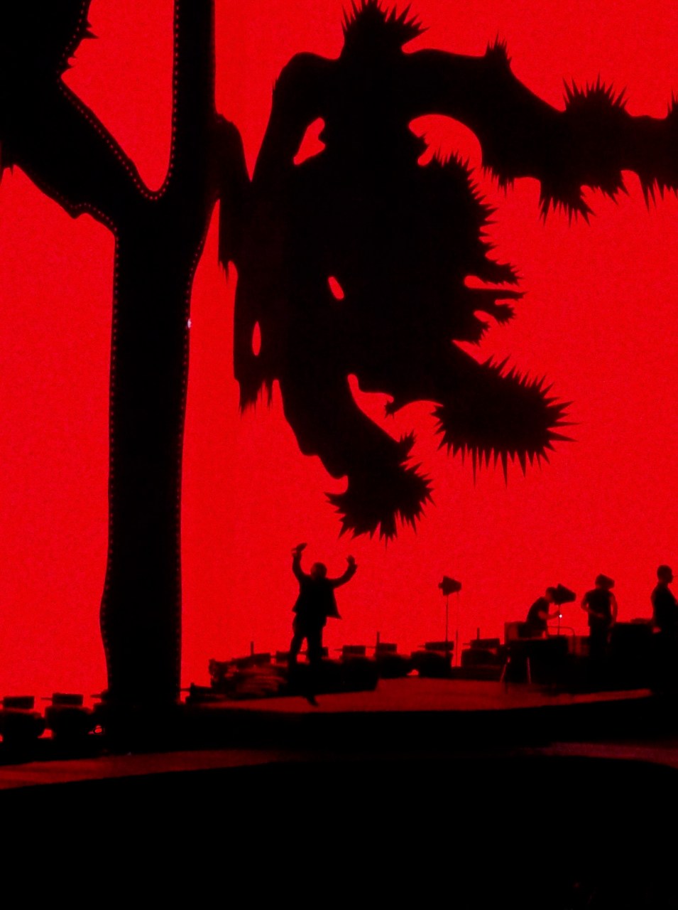 Bono in Air Streets Silhouette Croke Park Dublin U2 The Joshua Tree July 22 2017