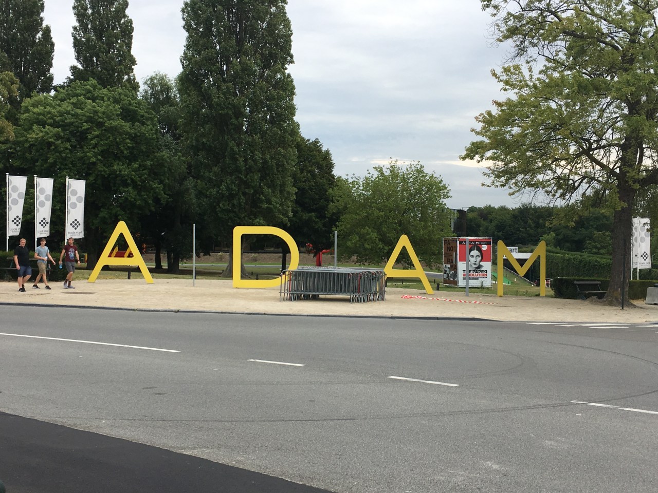 ADAM Sign Brussels Aug 1 2017 near King Baudouin Stadium