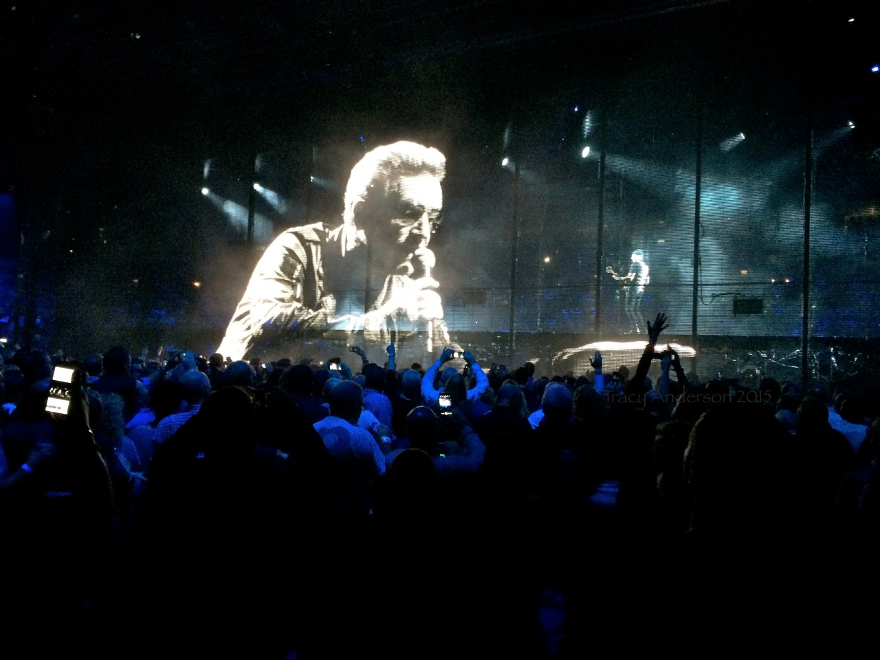 Edge in Bono's Hand Innocence and Experience Tour Belfast Nov 2015