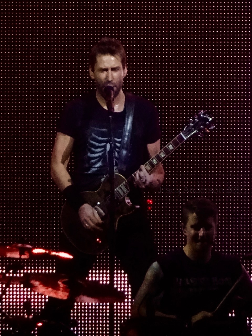 Chad Kroeger and Daniel Adair of Nickelback Rogers Place Edmonton Sept 28 2017