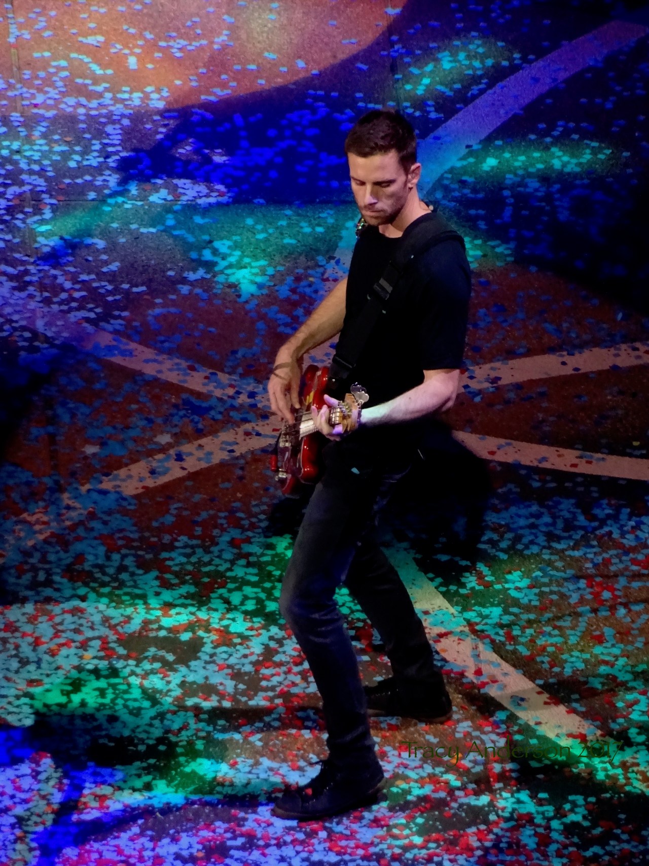 Guy Berryman Coldplay Edmonton Rogers Place Sept 27, 2017
