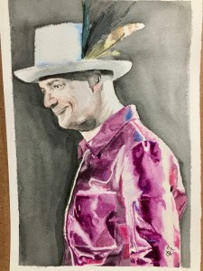 Gord Downie The Tragically Hip Man Machine Poet Tour 2017 watercolours by Tracy Anderson
