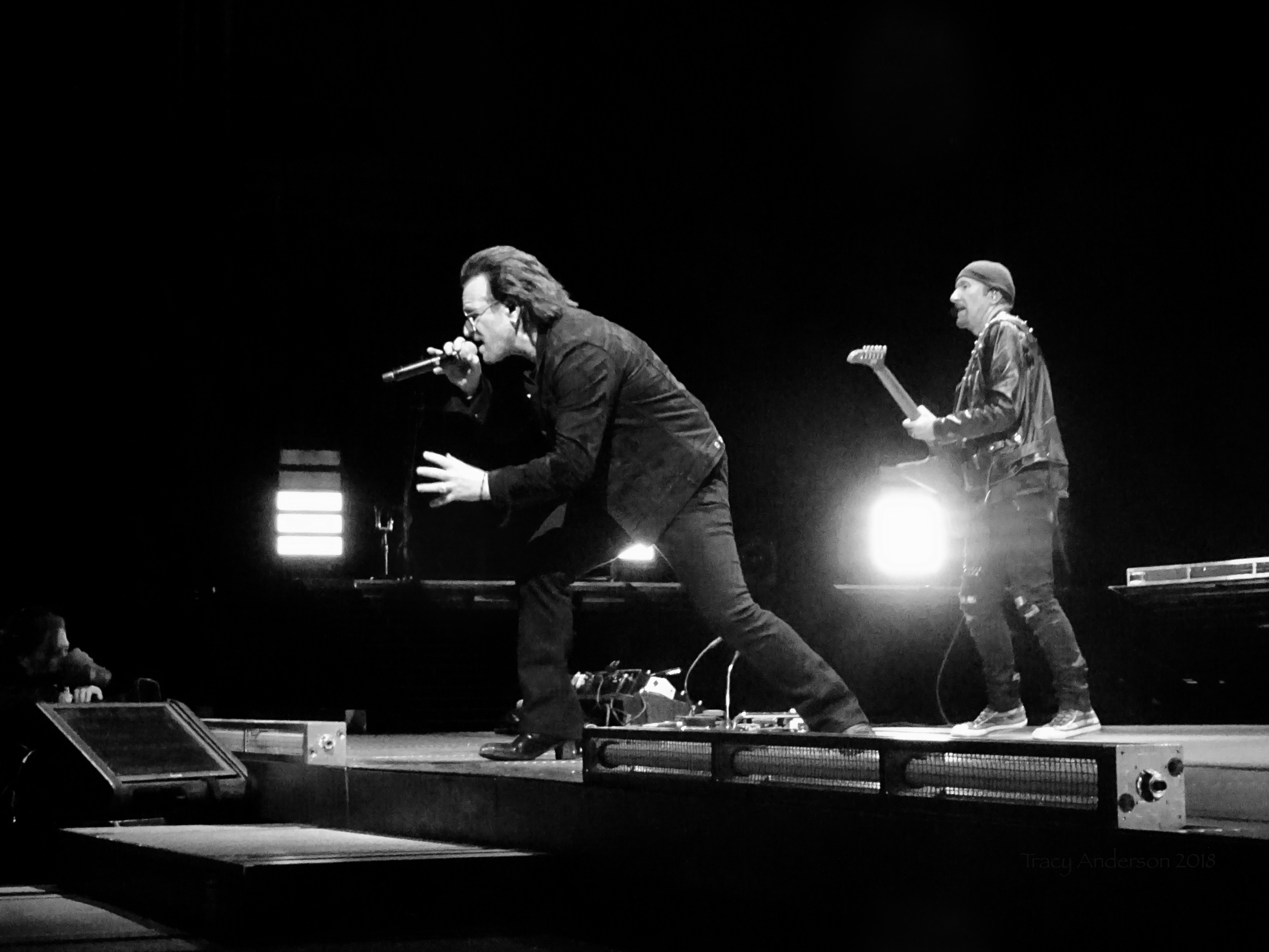 Bono Edge B&W U2 Dublin 3 3Arena Nov 9 2018