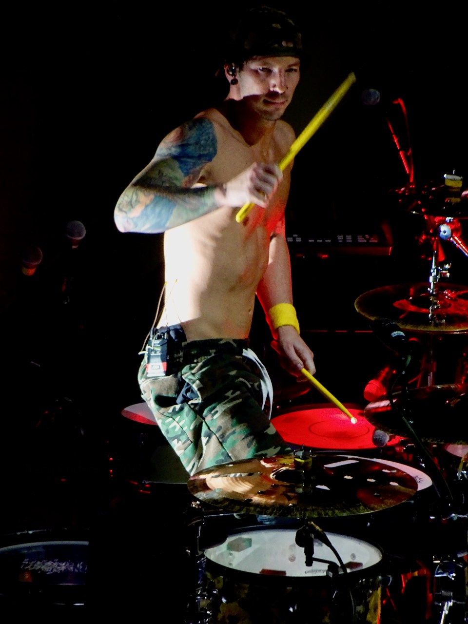 Josh Dun Standing Twenty One Pilots Bandito Tour Scotiabank Saddledome Calgary May 14 2019