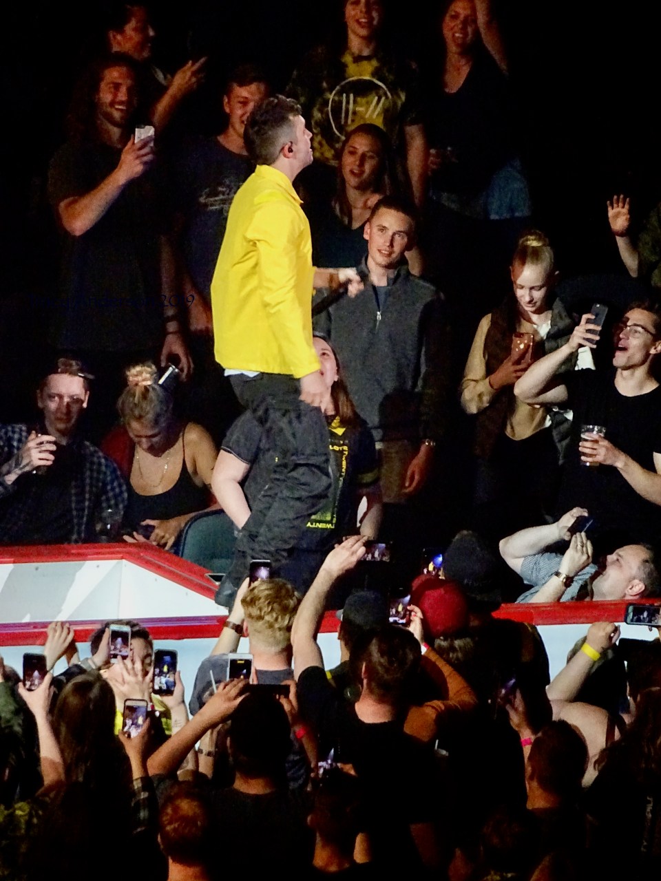 Tyler Joseph In Crowd Twenty One Pilots Bandito Tour Scotiabank Saddledome Calgary May 14 2019