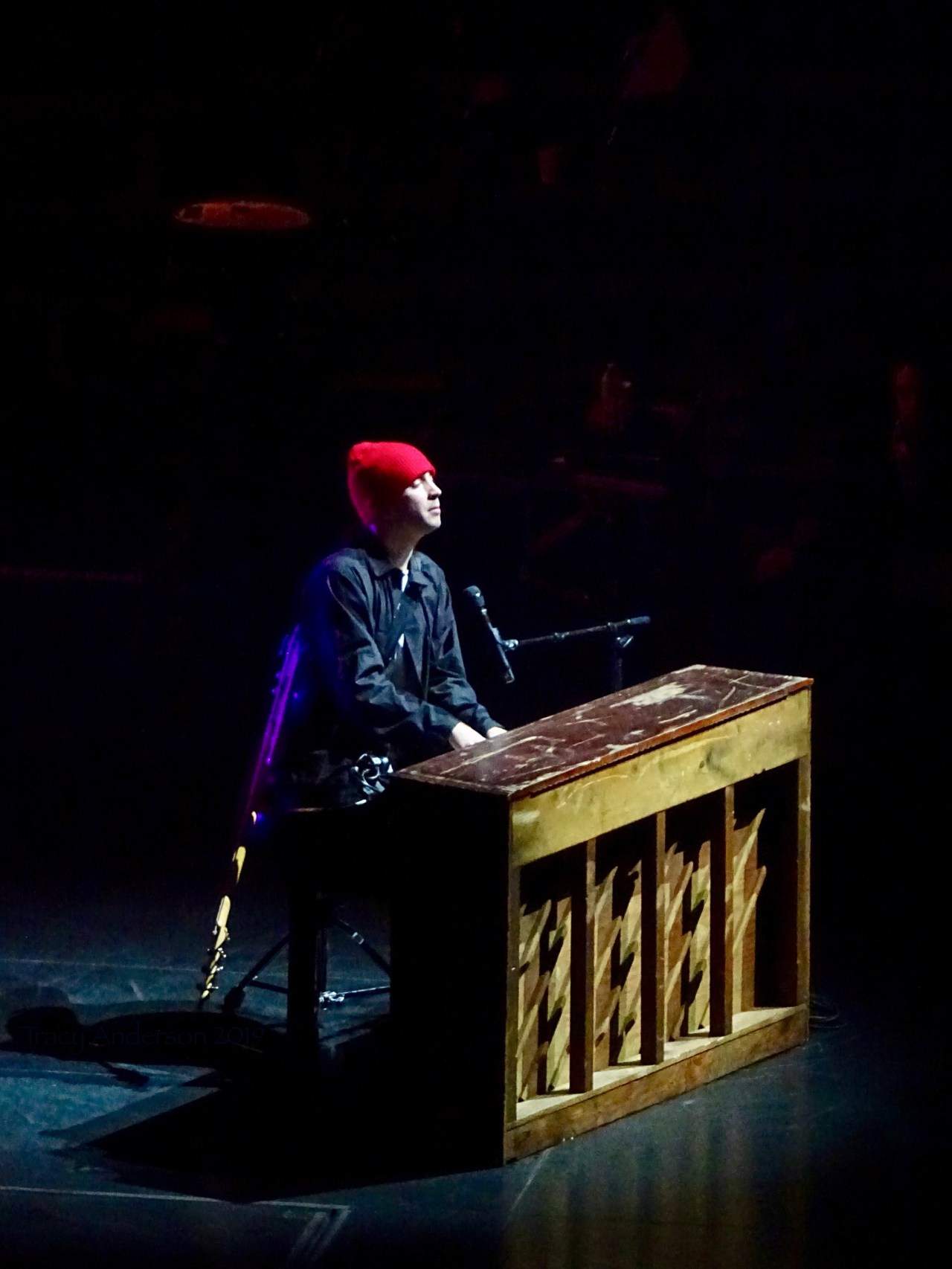 Tyler Joseph Piano Red Hat Twenty One Pilots Bandito Tour Scotiabank Saddledome Calgary May 14 2019