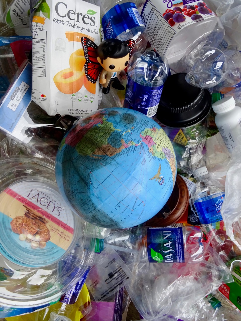 GISH 2019 Item #103 Carbon Footprint on a Globe. By Tracy Anderson