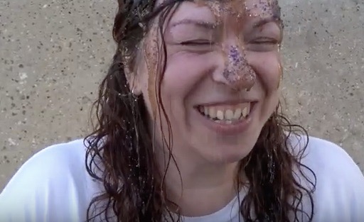 GISH 2019 item #215: Tar and Feathering is so 1800s. It's time for a public maple syrup and glittering. By Tracy Anderson