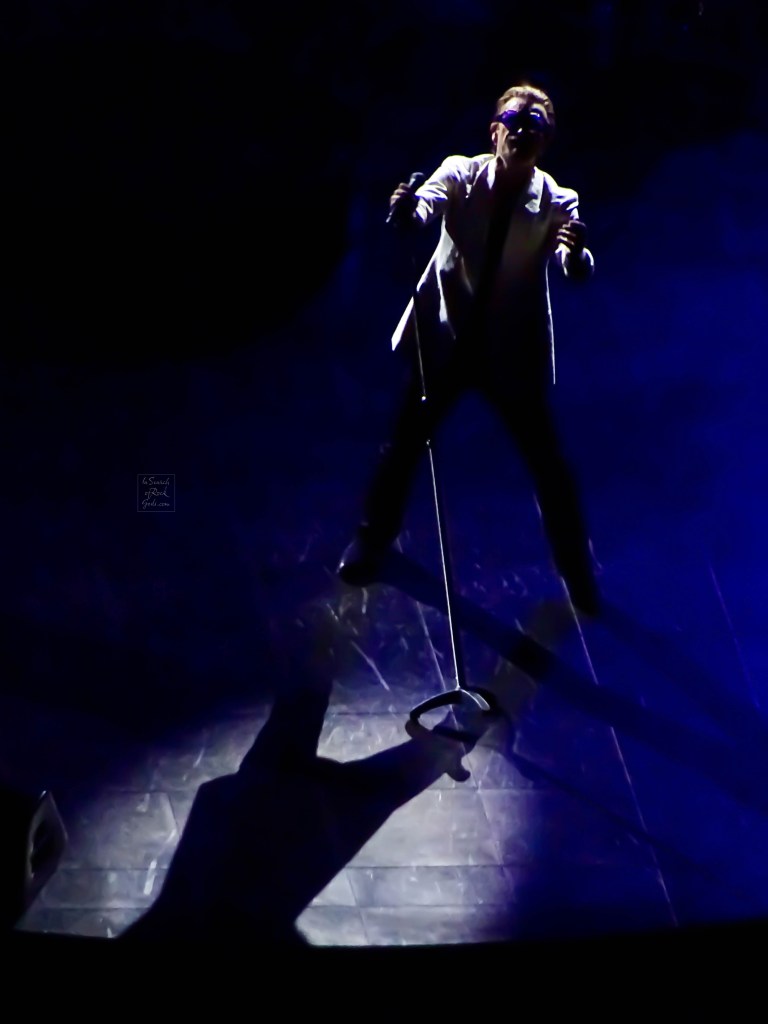 Photo of Bono White Jacket The Fly  U2:UV Achtung Baby at the Sphere Las Vegas Oct 2023