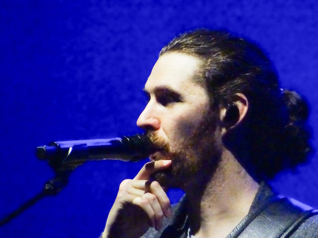 A photo of Hozier in concert. Unreal Unearth Tour Rogers Place Edmonton August 24, 2024