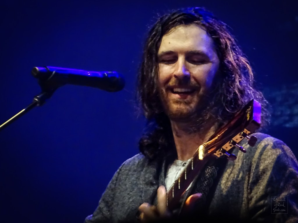 A photo of Hozier in concert. Unreal Unearth Tour Rogers Place Edmonton August 24, 2024