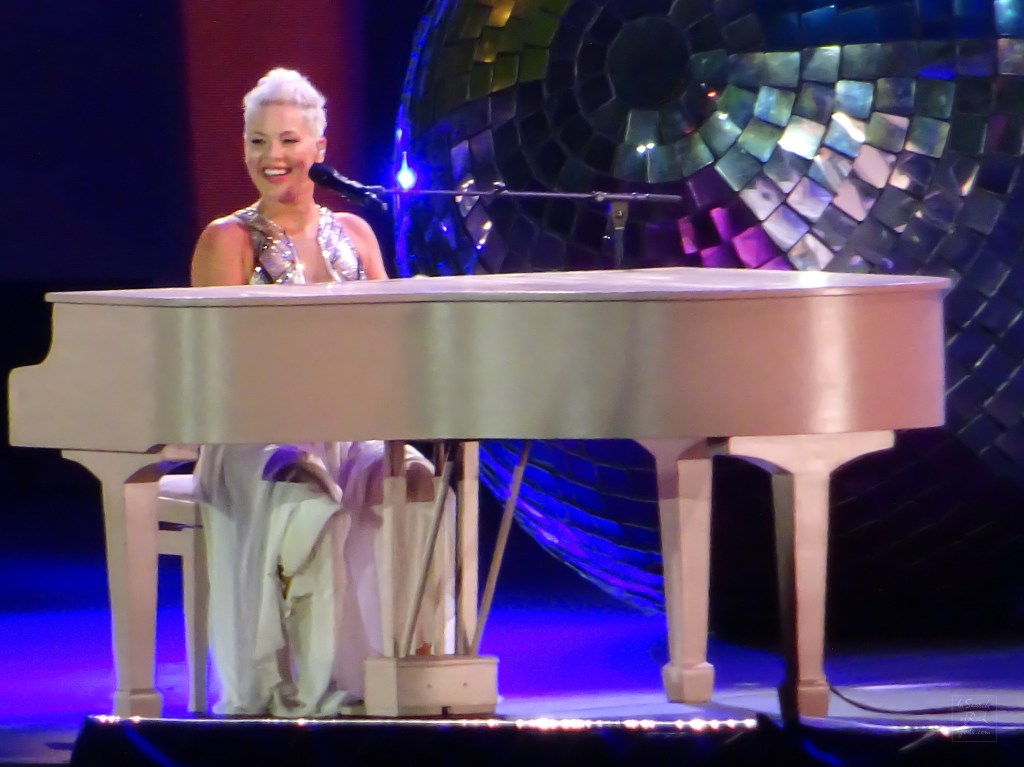 Pink in concert for her Summer Carnival tour at Commonwealth Stadium Edmonton August 31 2024