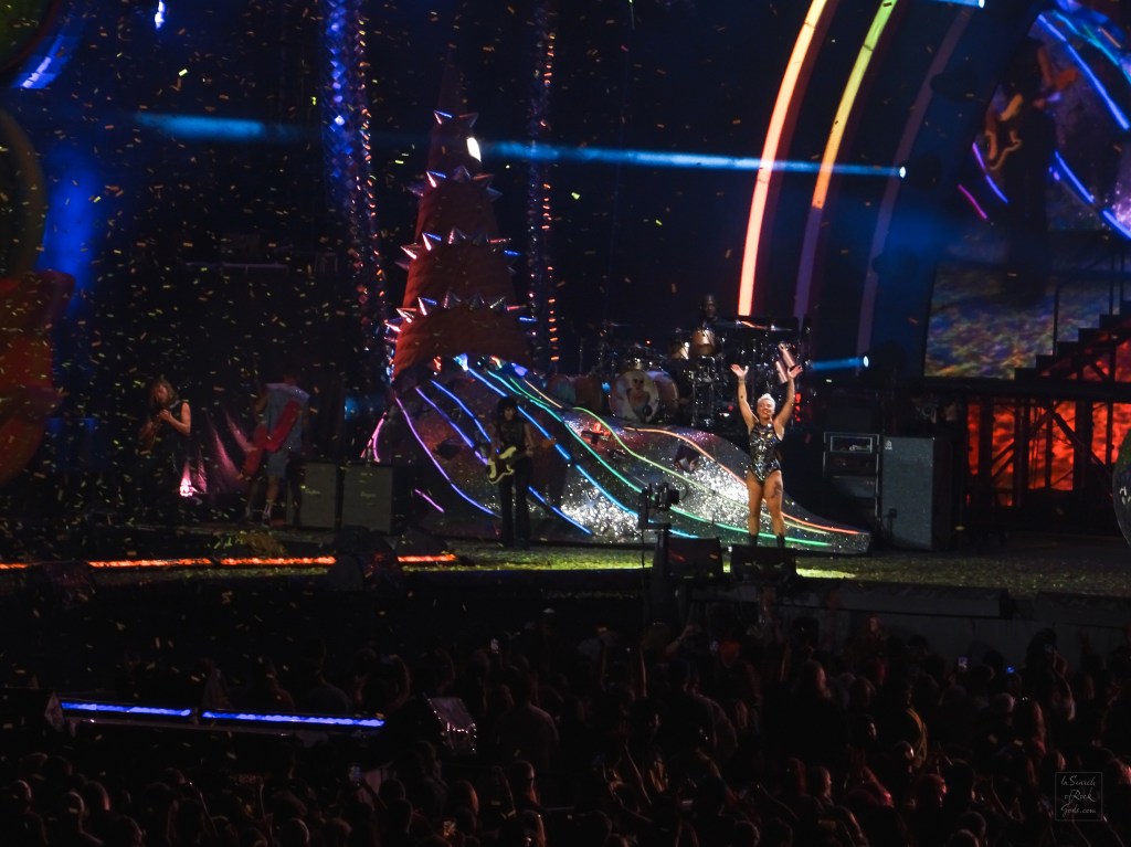 Pink in concert for her Summer Carnival tour at Commonwealth Stadium Edmonton August 31 2024