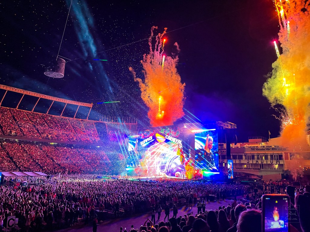 Pink in concert for her Summer Carnival tour at Commonwealth Stadium Edmonton August 31 2024