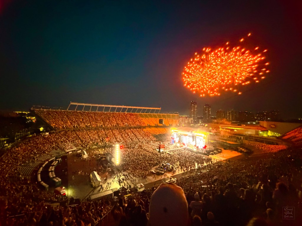 Fireworks at Post Malone Big Ass Tour Edmonton Commonwealth Stadium July 24, 2026